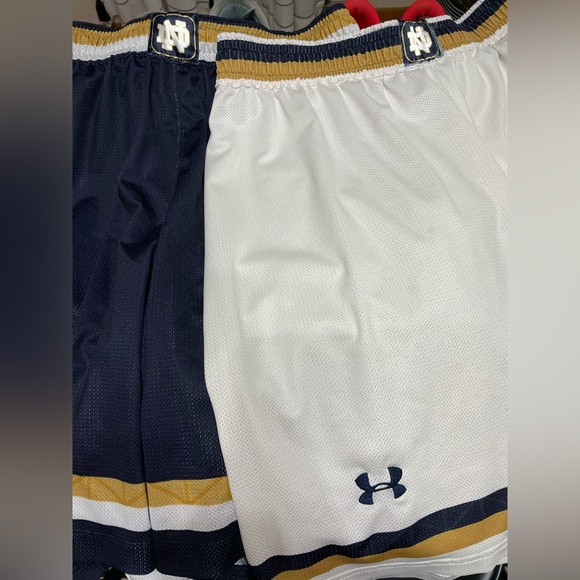 Under Armour Shorts 2 Pairs Under Armour Notre Dame Basketball